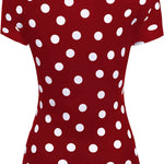 Nadorine Cross-Front V Neck Ruched Short Sleeve Blouses