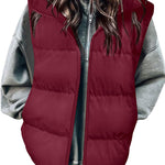 Stylish Warm Zip Up Puffer Vest (US Only)