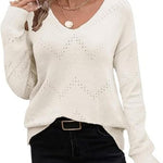 Nadorine Women's Knitted Jumper Elegant Pullover (DE Only)
