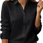 Zeagoo Womens Button Down Shirt Long Sleeve Blouse Business Work Tops Dressy Casual Floral Printed Outfits with Pocket