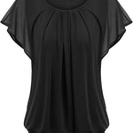 Nadorine Women's Blouse Batwing Blouse Shirts (DE Only)