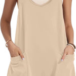 Nadorine Jumpsuit Short Summer Sleeveless Rompers (DE Only)