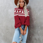 Nadorine Pullover Damen Strickpullover Warm Winterpullover Rundhals (DE Only)