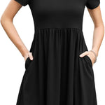 Nadorine Summer Dress Women's Dresses Short Sleeve Dress (DE Only)