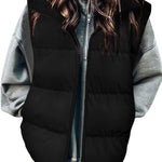 Stylish Warm Zip Up Puffer Vest (US Only)