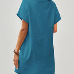 Nadorine Women's Linen Dresses Knee-Length Casual Beach Dress (DE Only)