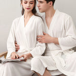 Comfortable Solid Bandage Thin Pajama Robe