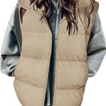 Stylish Warm Zip Up Puffer Vest (US Only)