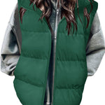 Stylish Warm Zip Up Puffer Vest (US Only)