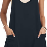 Nadorine Jumpsuit Short Summer Sleeveless Rompers (DE Only)