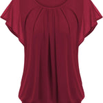 Nadorine Women's Blouse Batwing Blouse Shirts (DE Only)
