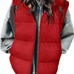Stylish Warm Zip Up Puffer Vest (US Only)