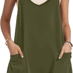 Nadorine Jumpsuit Short Summer Sleeveless Rompers (DE Only)