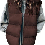 Stylish Warm Zip Up Puffer Vest (US Only)