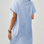 Nadorine Women's Linen Dresses Knee-Length Casual Beach Dress (DE Only)