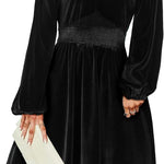 Nadorine Women's Elegant Velvet Dress Winter Dress (DE Only)