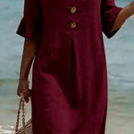 Amaia | Elegant linen dress