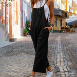 Spaghetti Strap Pocket Boho Jumpsuit