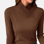 Elena Whitmore | Elegant Cross Neck Top For Women