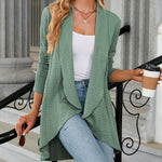 Open Front Cardigan Long Sleeve Knit Sweater Outwear