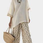 Alverra | Sophisticated Top & Casual Pants Set