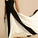 Timeless Elegance Panelled Tulle A-line Slip Maxi Dress