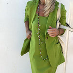 Nadorine Casual Blazers Long Sleeve Work Office Jacket