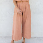 Nadorine Cropped Wide Leg Pants Casual Pants