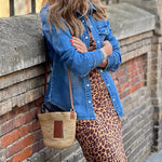 Nadorine Casual Lapel Single Breasted Women's Long Sleeve Denim Jacket