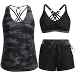 Maren | Three-Piece Tankini Bikini & Cover-Up Set