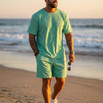 KZZ Men's Shorts and Top Set
