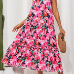 Women's Halter Neck Floral Print Vacation Dress