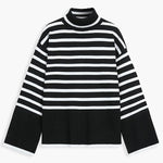 Parisian Stripe Mockneck Sweater