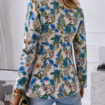 Women's Vintage Floral Jacquard Blazer Elegant Single Breasted Lapel Collar Coat