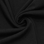Long Sleeves Skinny Asymmetric Solid Color Split-Joint High Neck T-Shirts Tops