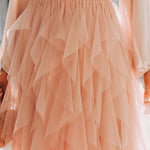 Formal High Low Asymmetrical Midi Tea-Length Elastic Waist Tutu Skirts