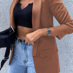 Autumn and winter single-piece long-sleeved spring and autumn blazer