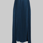 Loose Gauze Pleated Solid Color Tiered Off-The-Shoulder Evening Dresses Maxi Dresses