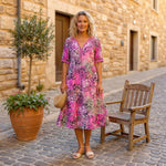 Rachel™ | Elegant Printed Midi Dress