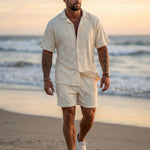 KZZ Summer Men's Casual Sports Suit