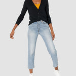 Long Sleeve Choker Top Lightweight Vee Cardigan Sweater
