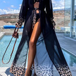 Printed Tie-Strap Beach Cover-Up