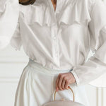Ruffled Sheer Blouse