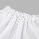 Nadorine Cotton Two-Piece Set Loose Fit Long-Sleeved Button Shirt Casual Shorts Suits