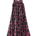 Artistic Retro Ramie Cotton Loose 3 Colors Floral Printed Square-Neck Sleeveless Strap Dress