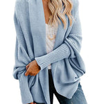 Knitted Casual Knitted Solid Cotton Winter Cardigan
