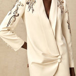 Éléna Embellished Sequined Blazer Dress