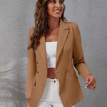 Long Sleeve Open Front Cardigan Jacket Work Office Blazer