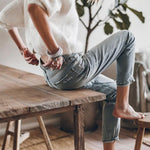 Long Sleeves Twist Back Pure Fuzzy Sweater