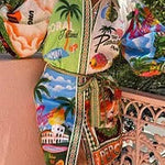 Summer Sophistication Linen Blend Unique Print Belted Pocket Shirt Mini Dress